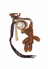 Tall bear + Baseball charm