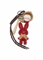 Bunny + Baseball charm
