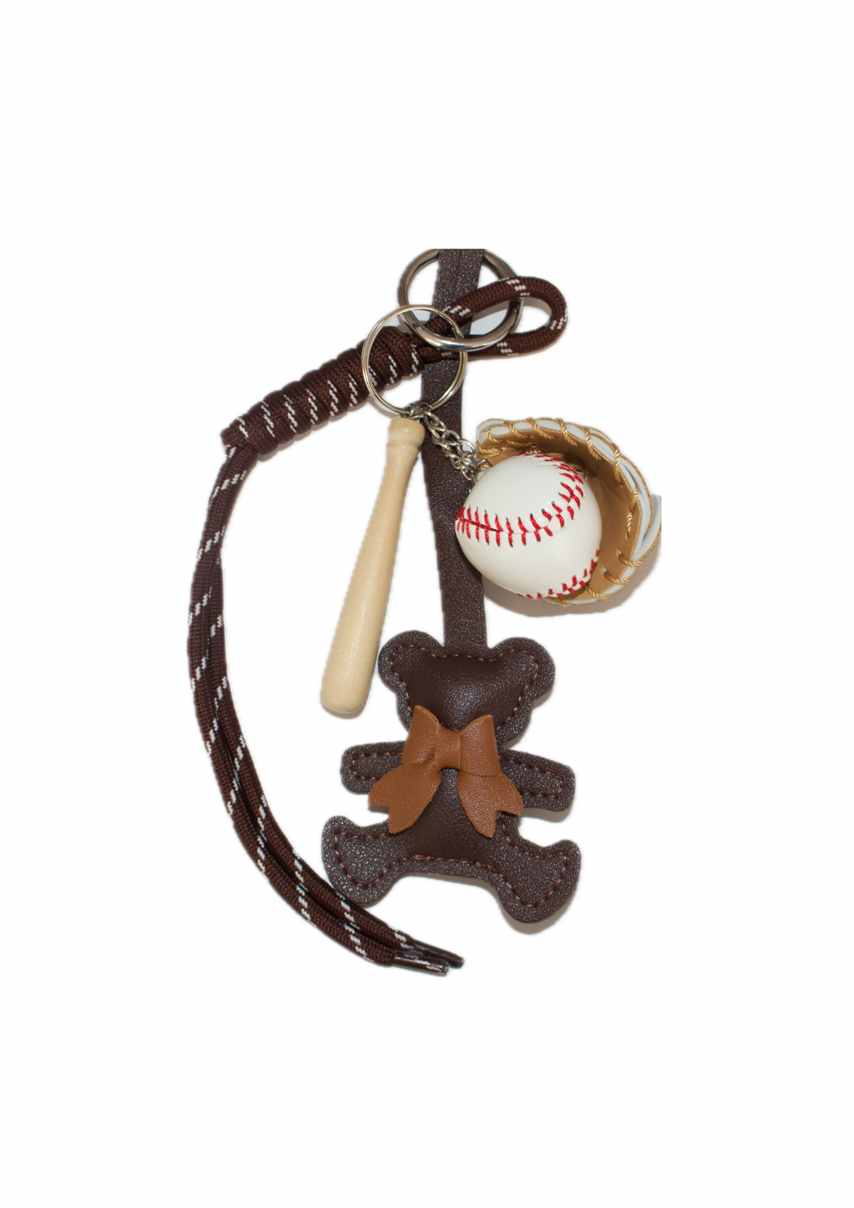 Bowtie Bear + Baseball charm